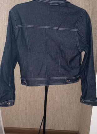 Куртка-пиджак джинсовая серая3 фото