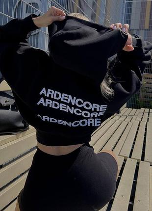 Трендовый оверсайз укороченный зип-худи ardencore