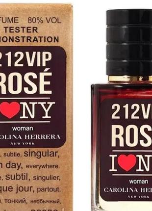 Carolina herrera 212 vip rose love ny tester lux женский 60 мл