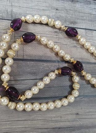 Довге намисто пластик вінтаж