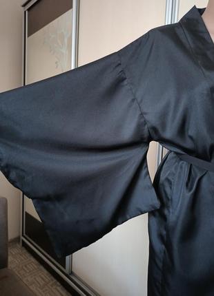 Чорний халат - кімоно2 фото