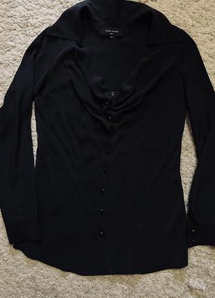 Блузка шелк orna farho paris оригинал бренд французская блуза натуральный шелк туника шелковая размер s,m,l4 фото