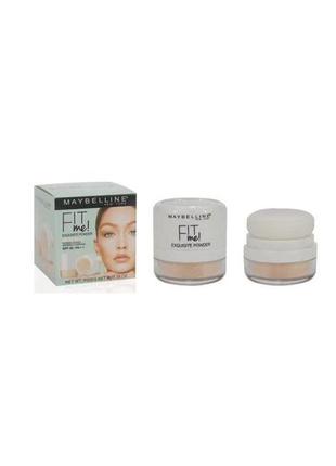 Пудра розсипчаста maybelline fit me exquisite powder (палітра 2 шт no01,02)  03602 фото