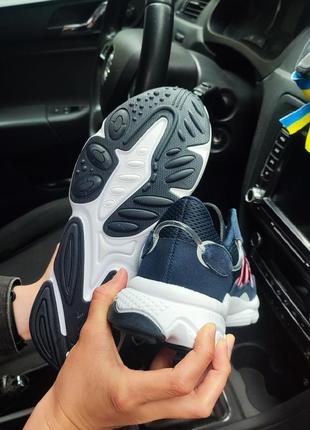 Мужские кроссовки adidas ozweego синие кеды адидас весенние осенние демисезонные демисезонное качество низкие замшевые текстиль текстильные легкие6 фото