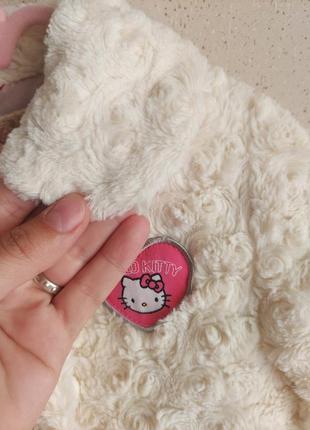 Мягкий новый плюшевый плащ для девочек от hello kitty 😺5 фото