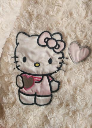 Мягкий новый плюшевый плащ для девочек от hello kitty 😺4 фото