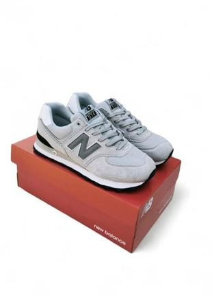 Чоловічі кросівки new balance 574 світло-сірі