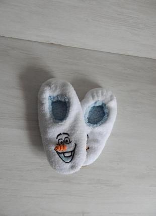 Тапочки primark снеговик