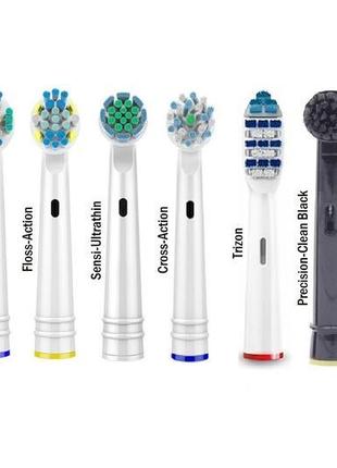 Насадки sensitive з м'якою щетиною на зубну щітку браун oralb6 фото