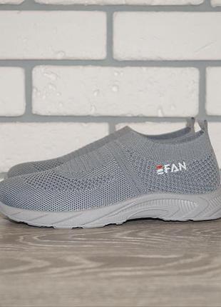 Кросівки дитячі текстильні сірі
