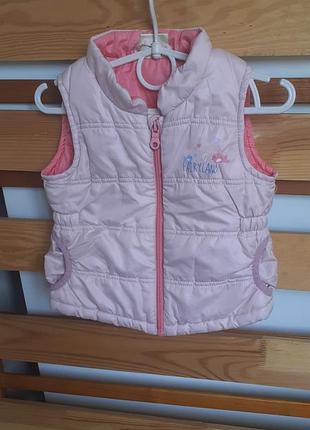 Жилетка для дівчинки рожева жилетка