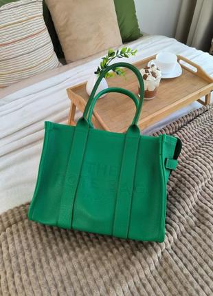 Женская сумка marc jacobs medium low-top bag green