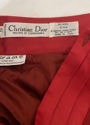 Кюлоты-юбка christian dior (красные)4 фото