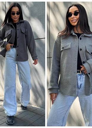 Осенняя женская рубашка барашек 42-48 р