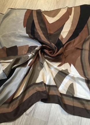 Шелковый платок в стиле max mara, brunello cucinelli