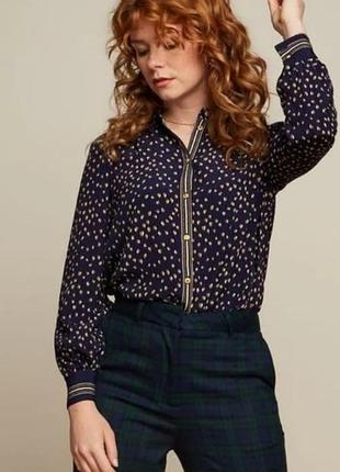 Стильная блуза king louie  с органическим принтом из 100% вискозы