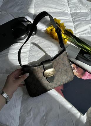 Жіноча сумка coach eliza shoulder bag in signature canvas