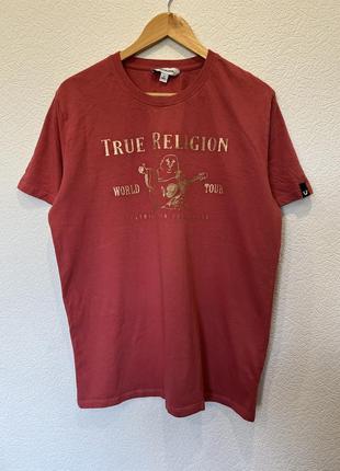 Мужская футболка розовая true religion