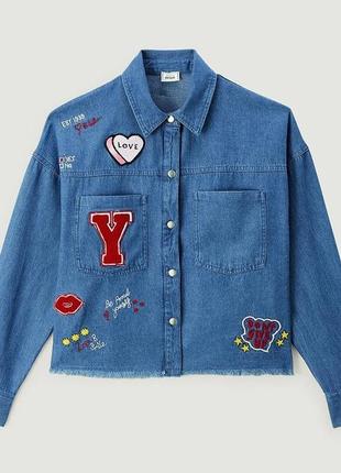 Джинсова сорочка жіноча.