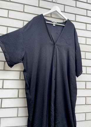 Чорний кафтан, пляжне плаття, сорочка h&m4 фото