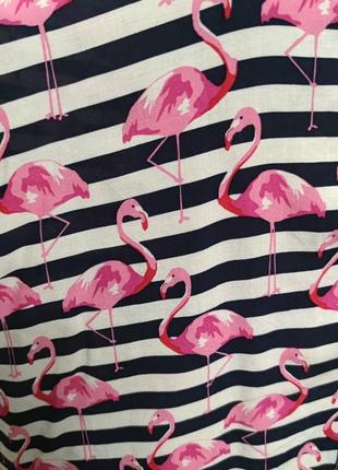 Milano italy рубашка принт фламинго /9869/4 фото