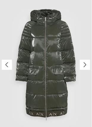 Курточка пуховик хакі армані