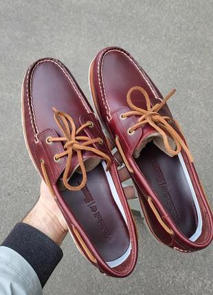 Топсайдери flyroam timberland tidelands 2 eye, 100% шкіра. оригінал. (устілка 30,0 см)