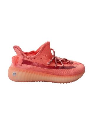 Женские кроссовки adidas yeezy boost 350 v2 розовые кеды весенние летние демисезонные демисезон низкие адидас извые буст отличное качество низкие5 фото