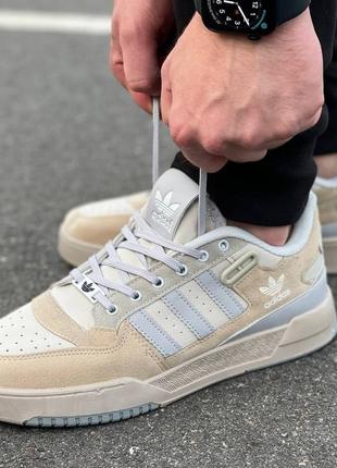 Чоловічі кросівки adidas forum beige6 фото