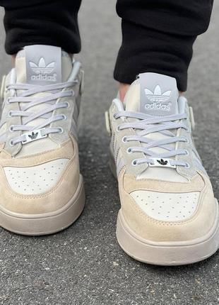 Чоловічі кросівки adidas forum beige5 фото