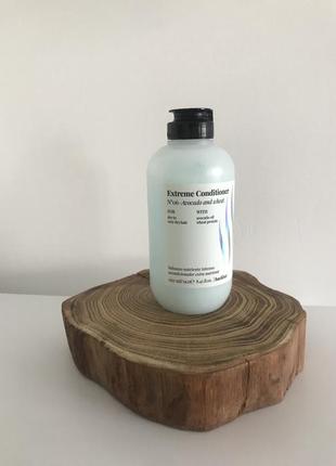 Кондиціонер для сухого волосся farmavita back bar no6 extreme conditioner avocado and wheat