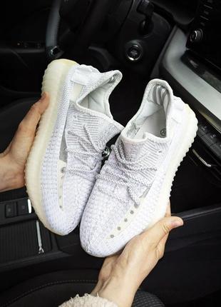 Кроссовки adidas yeezy boost 350 v2 серые кеды весенние летние демисезонные низкие текстильные сетка легкие отменное качество адидас изви буст4 фото