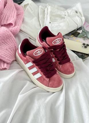 Женские кроссовки adidas campus pink3 фото