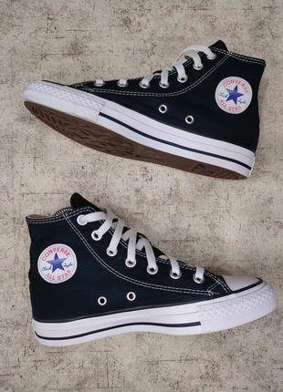 Кеды converse all star оригинал конверсы черные высокие