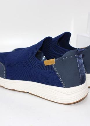 Синие кроссовки текстильные, синие кроссовки мужские, мужские слипоны, синие кроссовки текстильные2 фото