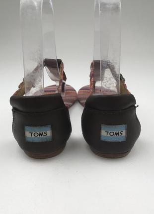 Женские кожаные босоножки Toms4 фото