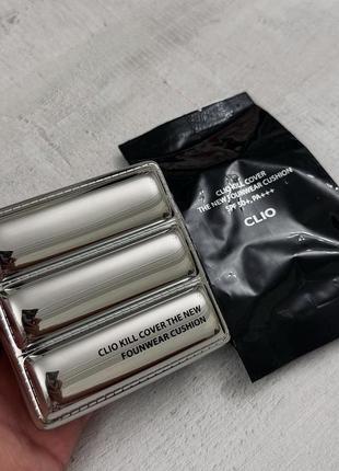 Clio kill cover the new founwear cushion (padding case) spf 50+ pa+++ кушон с легким покрытием и лимитированный кейс