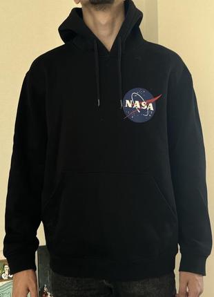Hoodie h&m nasa black new arrivals