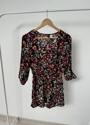 Ромпер в квітковий принт h&m