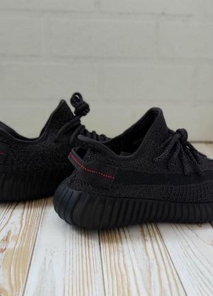 Фирменные женские кроссовки бренда adidas yeezy  черные текстильные изики тренд адики для девушек6 фото