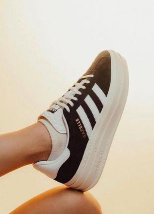 Кроссовки adidas gazelle bold black4 фото