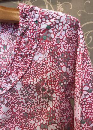 Очень красивая и стильная брендовая блузка..100% коттон.5 фото