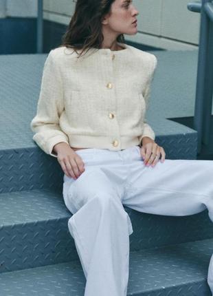 Куртка-бомбер бежева zara new