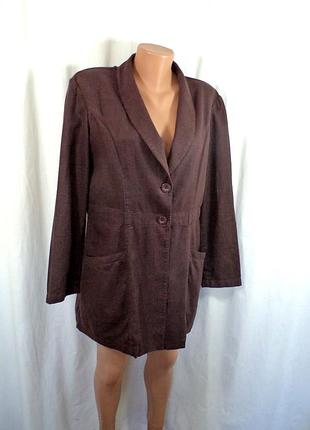 Піджак легкий льон +віскоза 50-52р