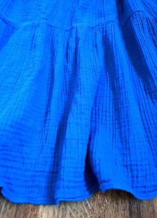 Сукня міді платье муслін котон вільний крій m/l9 фото