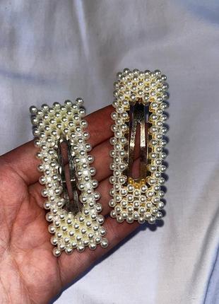 Заколки жемчужные, 2 шт - 75 грн