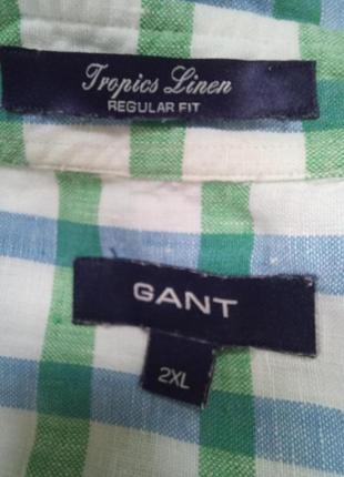 Gant сорочка льон 2хл2 фото