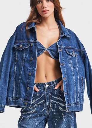 Джинсовая куртка рубашка в стиле zara