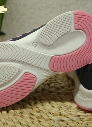 Сlibee клиби текстильні кросівки кроссовки сірі з рожевим в школу7 фото