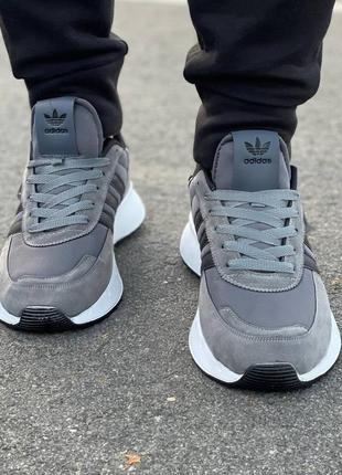 Мужские кроссовки adidas zx grey5 фото